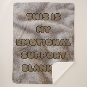 Mijn emotionele steun deken - Fuzzy Brown -Sherpa