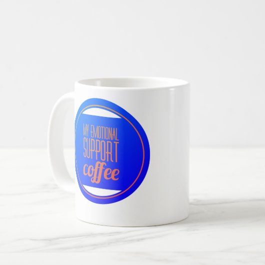 Mijn emotionele steunkoffie koffiemok (Voorkant links)