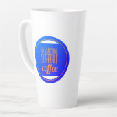 Mijn emotionele steunkoffie latte mok (Linkerhoek)