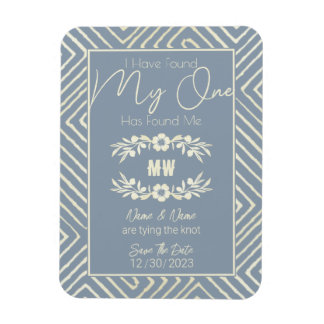 MIJN ENE heeft me Dusty Blue Tribal African gevond Magneet