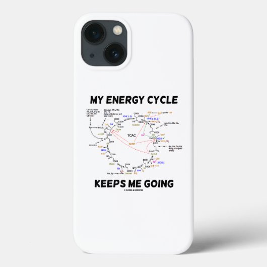 Mijn energiecyclus houdt me bezig met de Humor van Case-Mate iPhone Case (Achterkant)