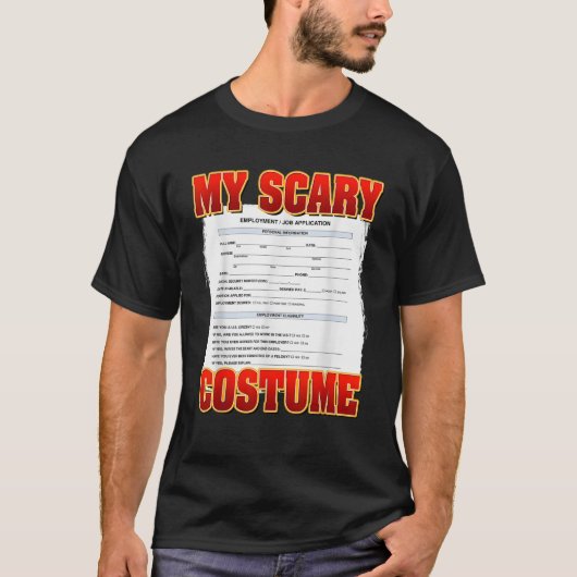 Mijn enge aangepaste grappige sollicitatie meme aa t-shirt (Voorkant)