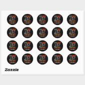 Mijn Enge Disc Golf Kostuum Horror Halloween Spele Ronde Sticker (Vel)