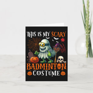 Mijn enge Dminton Kostuum Halloween Horror Apparat Kaart