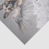 Mijn engel Duitse herder hond in de hemel Tissuepapier (Detail)