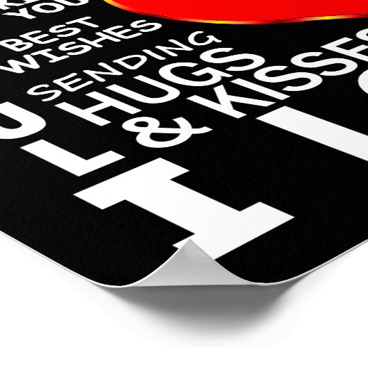 Mijn engel Ik hou van je Poster (Hoek)