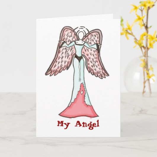 Mijn Engel Kaart (Gele Bloem)
