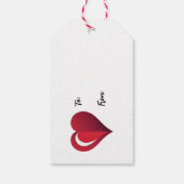 Mijn Engel - Rode Hart & Vleugels Cadeaulabel (Achterkant)