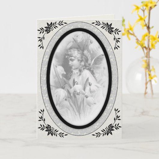 Mijn engel Wenskaart Kaart (Gele Bloem)