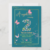 Mijn engel wordt twee: mijn vlinder is jarig kaart (Voorkant)