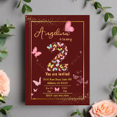 Mijn engel wordt twee: mijn vlinder is jarig kaart