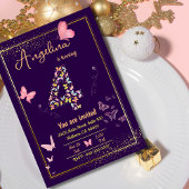 Mijn engel wordt vier: mijn vlinder is jarig kaart