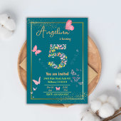 Mijn engel wordt vijf: de verjaardag van mijn vlin kaart