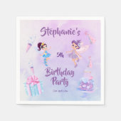 Mijn engel wordt vijf: Sprookjesachtige thema verj Servet (Voorkant)