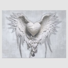 Mijn engelenhart, gevleugeld hart tissuepapier