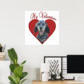 Mijn Engels Setter Valentijn Poster (Thuiskantoor)