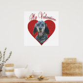 Mijn Engels Setter Valentijn Poster (Keuken)