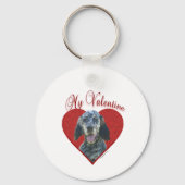 Mijn Engels Setter Valentijn Sleutelhanger (Achterkant)