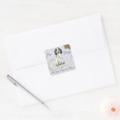 Mijn Engelse Cocke Ate My Lesson Plan Square Stick Vierkante Sticker (Envelop)