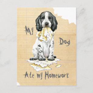 Mijn Engelse Cocker Spaniel Ate My Homework Briefk Briefkaart