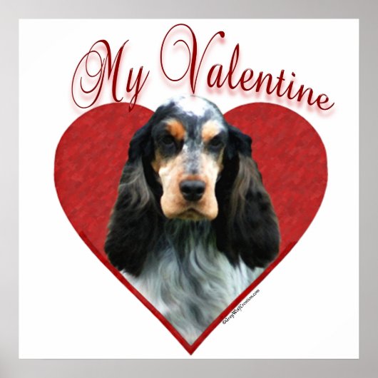 Mijn Engelse Cocker Spaniel Valentijn Poster (Voorkant)