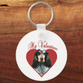 Mijn Engelse Cocker Spaniel Valentijn Sleutelhanger (Achterkant)