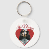 Mijn Engelse Cocker Spaniel Valentijn Sleutelhanger (Achterkant)