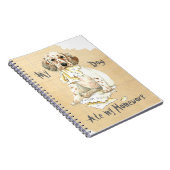 Mijn Engelse Setter Ate Mijn thuiswerk Notitieboek (Rechterzijde)