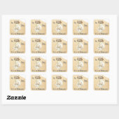 Mijn Engelse Setter Ate Mijn thuiswerk Vierkante Sticker (Vel)