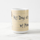 Mijn Engelse Springer Ate Mijn thuiswerk Koffiemok (Center)