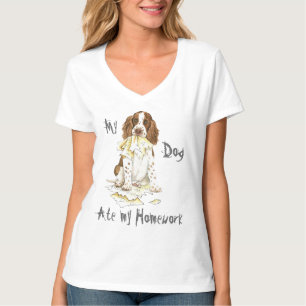 Mijn Engelse Springer Spaniel Ate Mijn thuiswerk T-shirt
