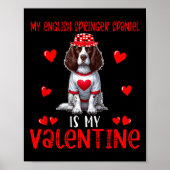 Mijn Engelse Springer Spaniel is mijn Valentijnsha Poster (Voorkant)