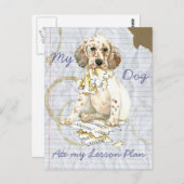 Mijn Engelse stellter Ate Mijn Lesson Plan Briefkaart (Voorkant / Achterkant)