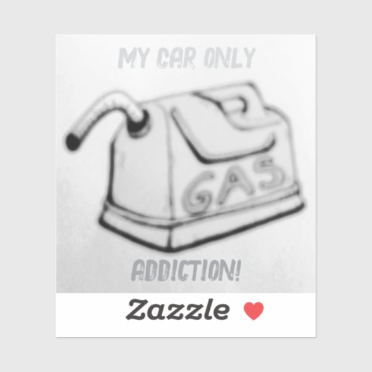 Mijn enige auto verslaving! sticker (Vel)