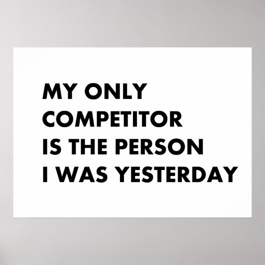 Mijn enige concurrent poster (Voorkant)