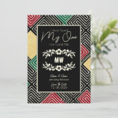 MIJN ENIGE heeft mij een stammenhuwelijk gevonden Save The Date (Staand voorkant)