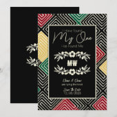 MIJN ENIGE heeft mij een stammenhuwelijk gevonden Save The Date (Voorkant / Achterkant)