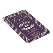 MIJN ENIGE heeft mij Plum Paars Tribal African gev Magneet (Rechterzijde)