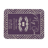 MIJN ENIGE heeft mij Plum Paars Tribal African gev Magneet (Horizontaal)