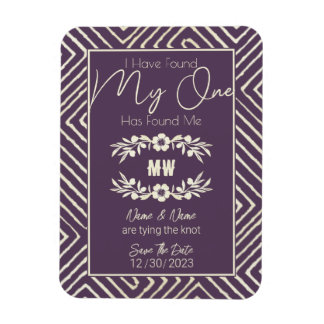 MIJN ENIGE heeft mij Plum Paars Tribal African gev Magneet