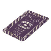 MIJN ENIGE heeft mij Plum Paars Tribal African gev Magneet (Linkerzijde)