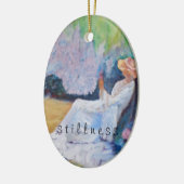 Mijn enige opmerking: stilte : keramisch ornament (Links)