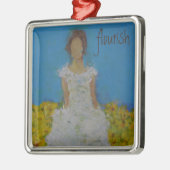 Mijn enige woord: bloeien metalen ornament (Links)