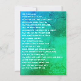 Mijn Ephesianen 3 bidden voor jou Kaart