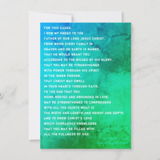 Mijn Ephesianen 3 bidden voor jou Kaart (Voorkant)