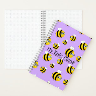 Mijn epic Plans, Cute Cartoon Bee Notitieboek
