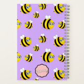 Mijn epic Plans, Cute Cartoon Bee Notitieboek (Achterkant)