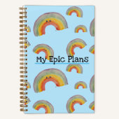 Mijn epic Plans, Kawaii Rainbow Notitieboek (Voorkant)