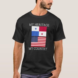 Mijn erfgoed Mijn land Panamese Amerikaan T-shirt