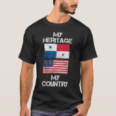 Mijn erfgoed Mijn land Panamese Amerikaanse T-Shir T-shirt (Voorkant)